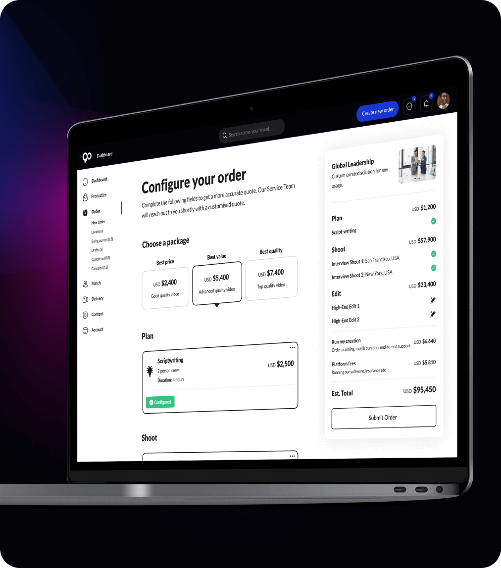Order support